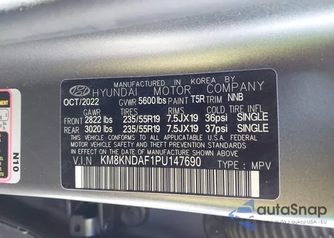 2023 Hyundai Ioniq 5 Sel z USA, uszkodzony, nr VIN KM8KNDAF1PU147690